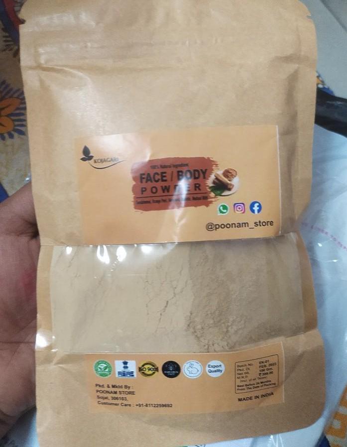 Sandalwood Powder -Kojagari Face And Body Detan, Clear Brightening Skin photo review