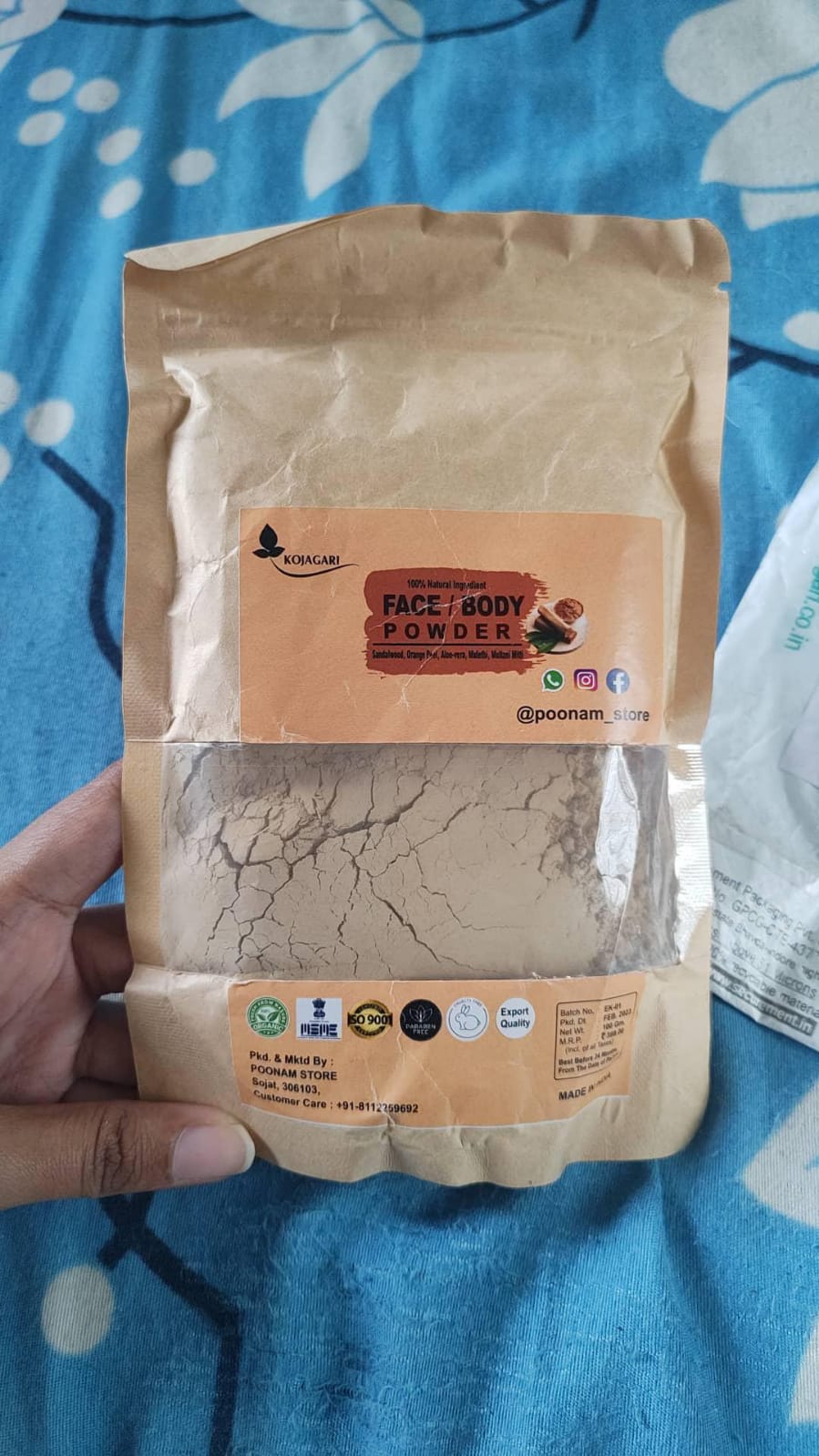 Sandalwood Powder -Kojagari Face And Body Detan, Clear Brightening Skin photo review