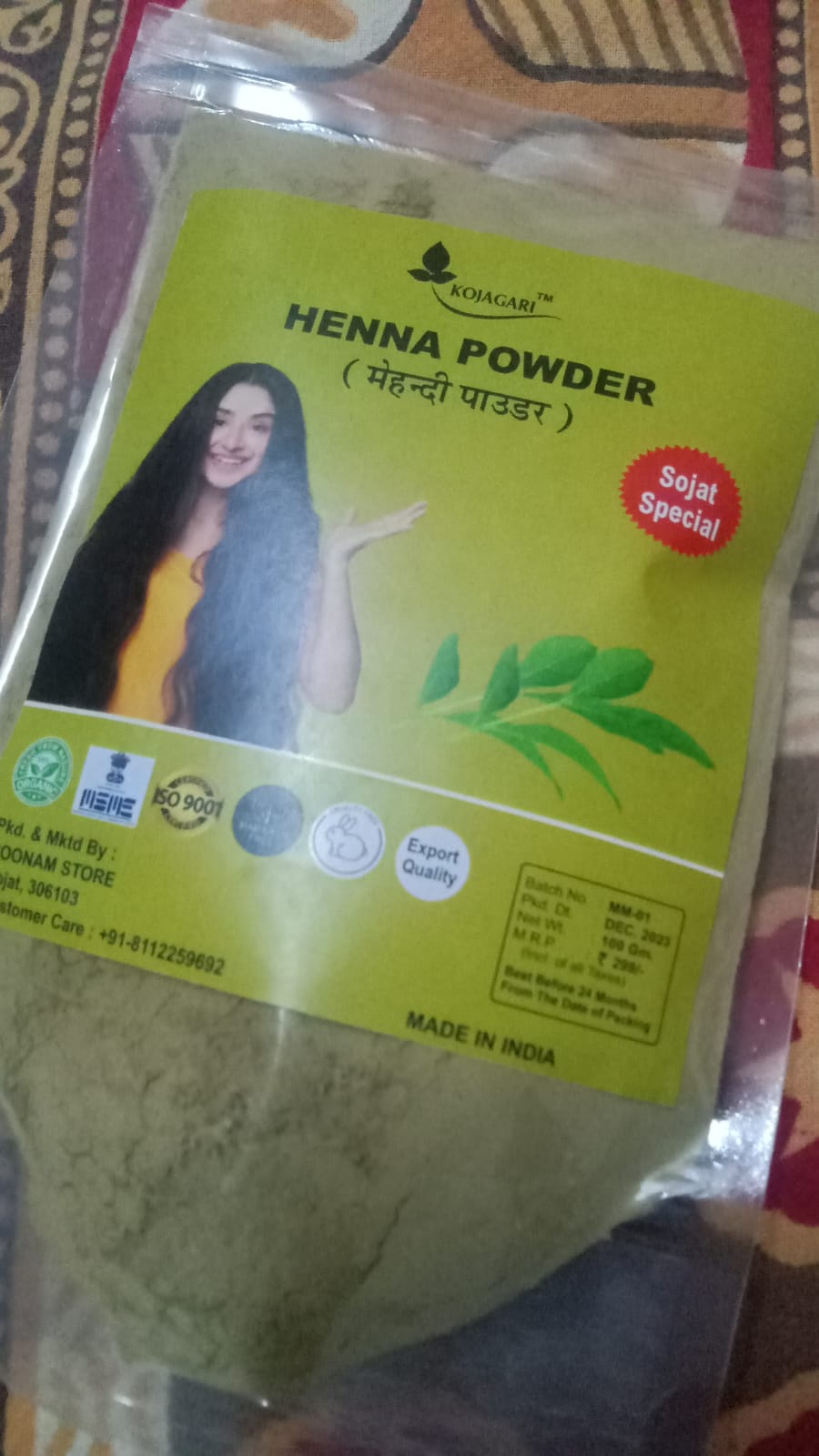 Rajasthani -Henna powder photo review