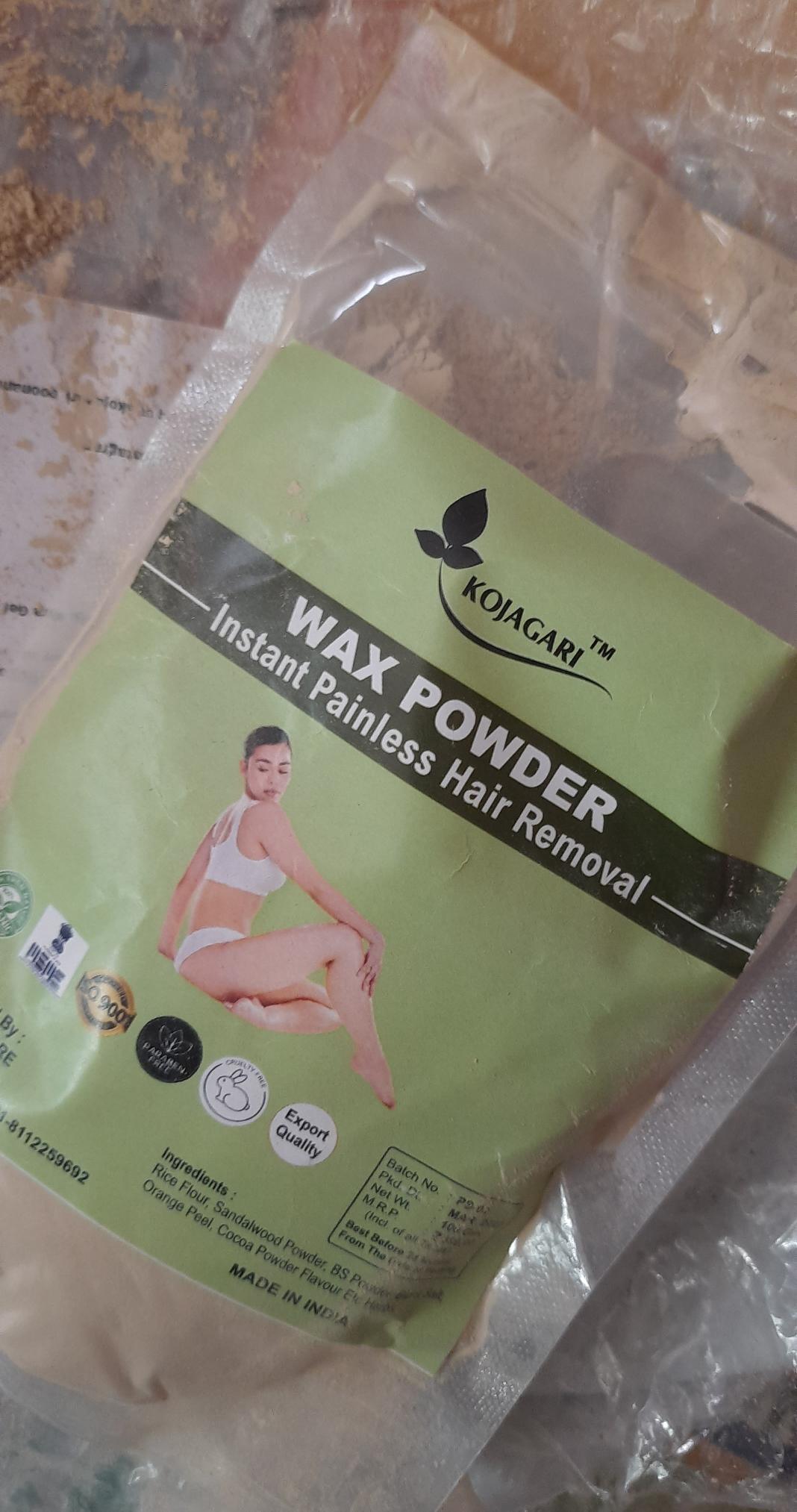 Herbal Wax Powder -Kojagari Hair Removal Instant Painfree Waxing Powder For Women and Men photo review