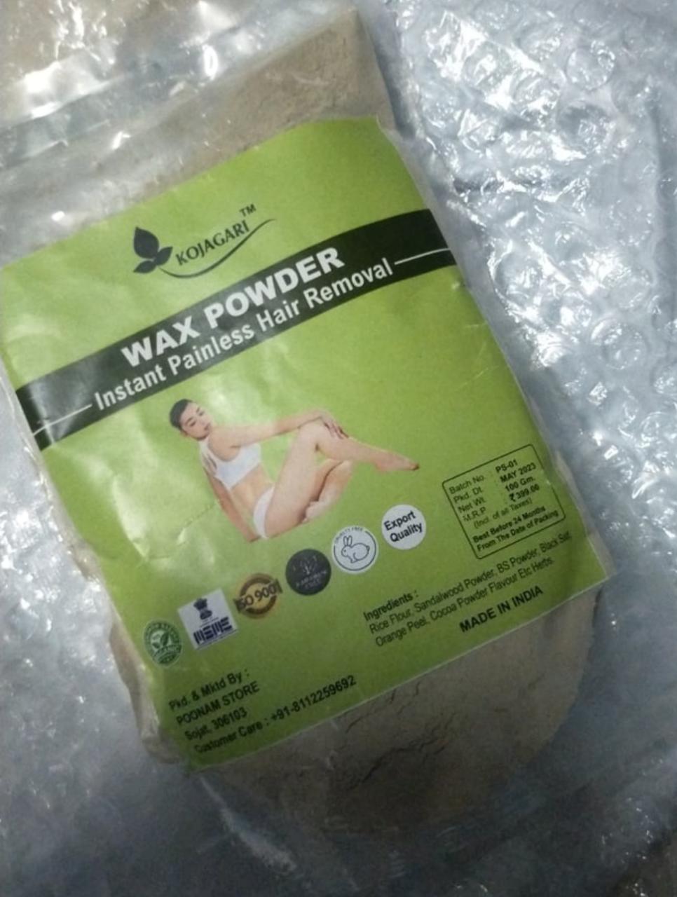 Herbal Wax Powder -Kojagari Hair Removal Instant Painfree Waxing Powder For Women and Men photo review