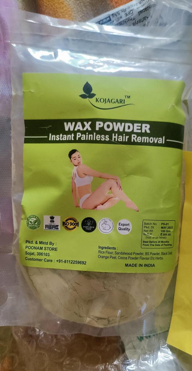 Herbal Wax Powder -Kojagari Hair Removal Instant Painfree Waxing Powder For Women and Men photo review