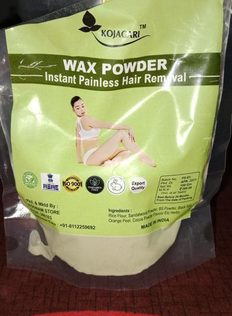 Herbal Wax Powder -Kojagari Hair Removal Instant Painfree Waxing Powder For Women and Men photo review