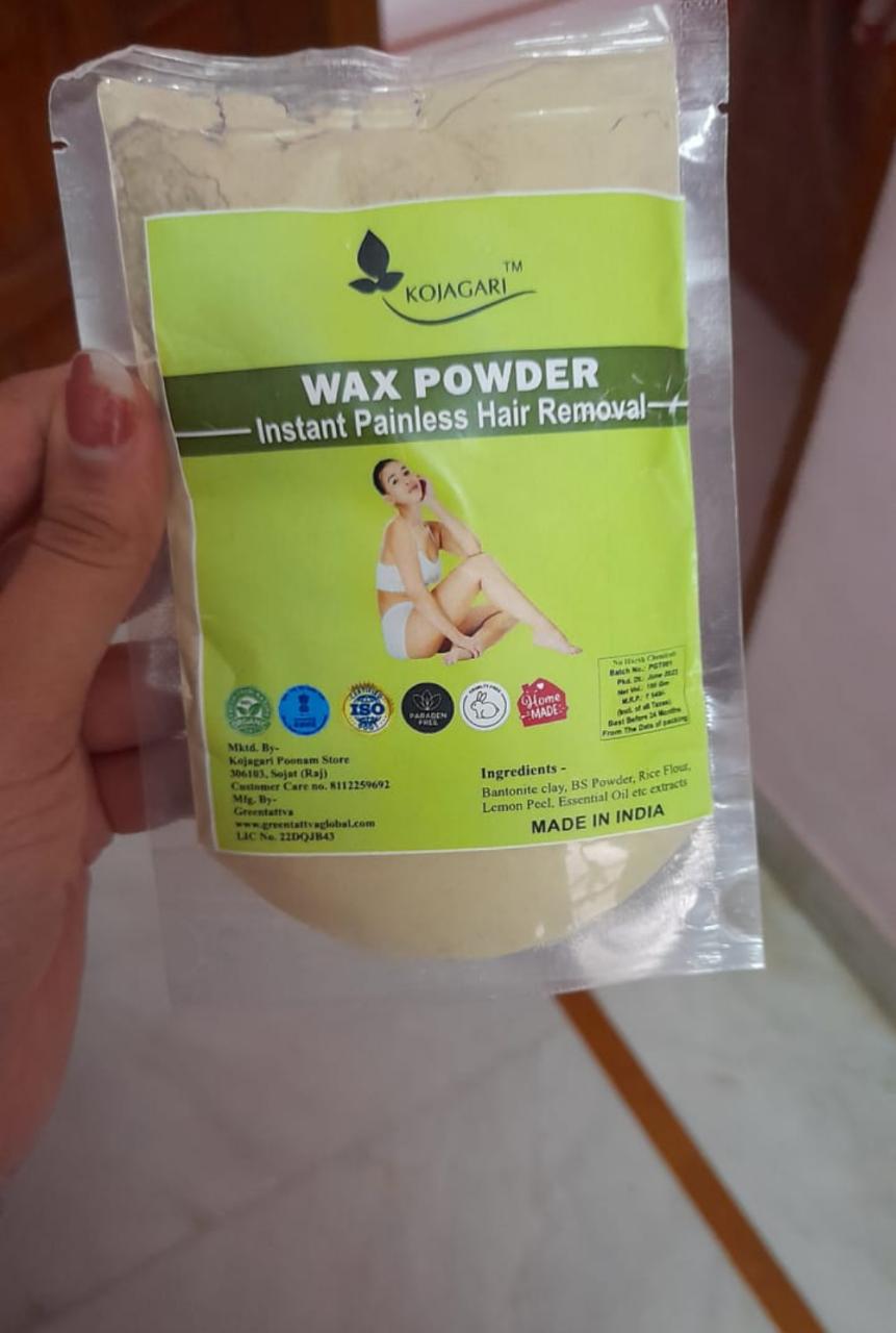 Herbal Wax Powder -Kojagari Hair Removal Instant Painfree Waxing Powder For Women and Men photo review