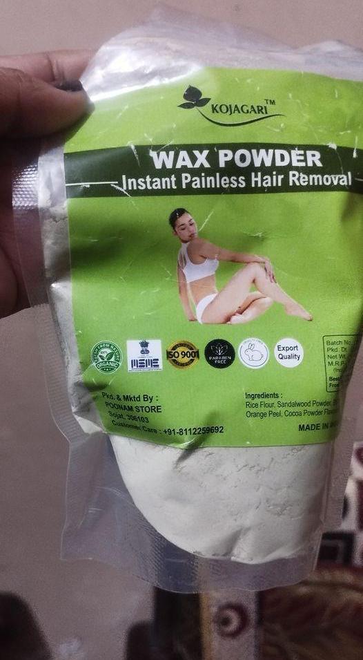 Herbal Wax Powder -Kojagari Hair Removal Instant Painfree Waxing Powder For Women and Men photo review