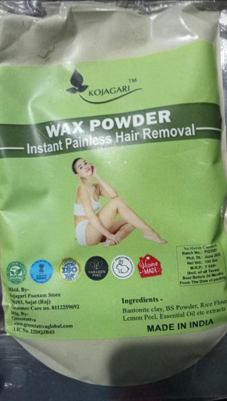 Herbal Wax Powder -Kojagari Hair Removal Instant Painfree Waxing Powder For Women and Men photo review