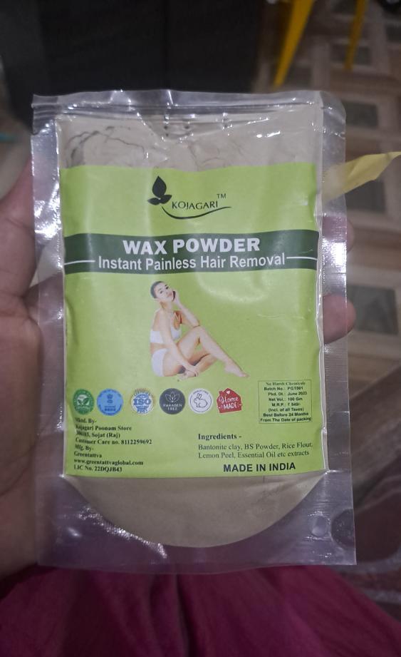 Herbal Wax Powder -Kojagari Hair Removal Instant Painfree Waxing Powder For Women and Men photo review