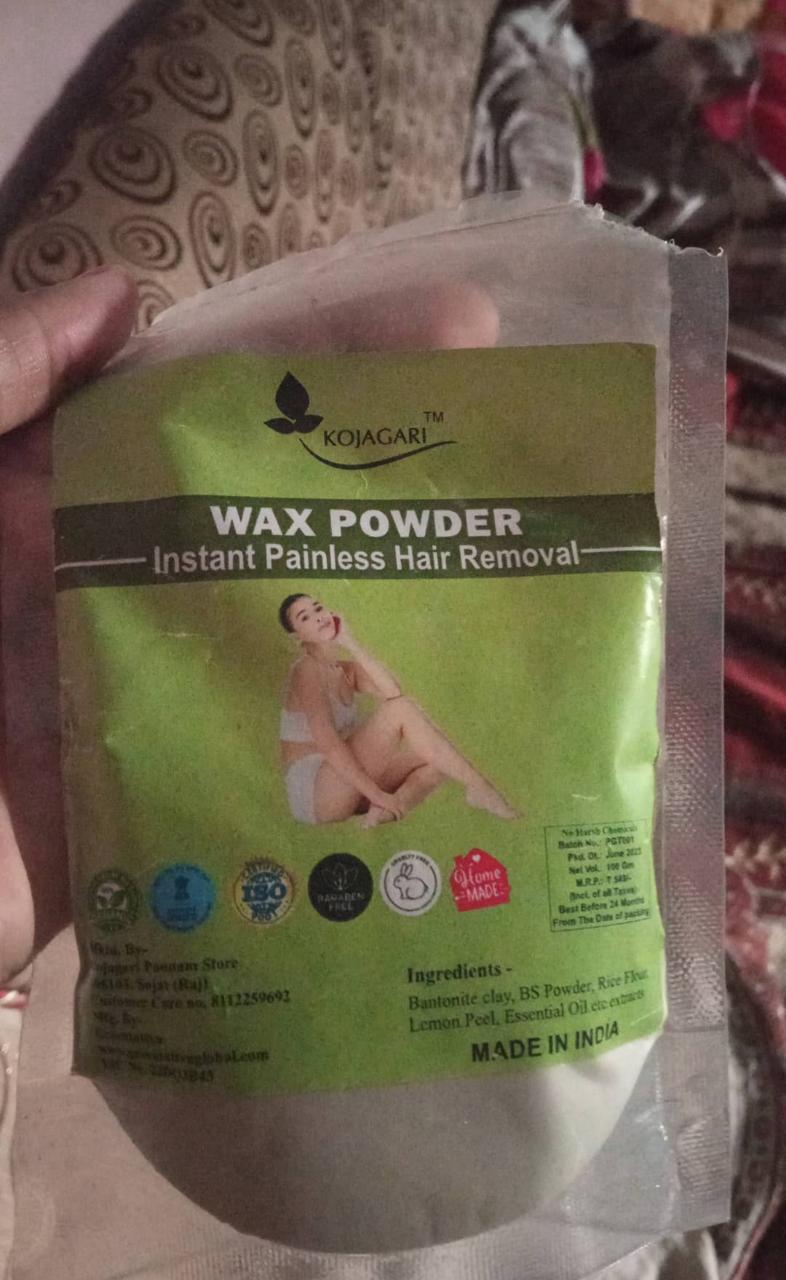 Herbal Wax Powder -Kojagari Hair Removal Instant Painfree Waxing Powder For Women and Men photo review