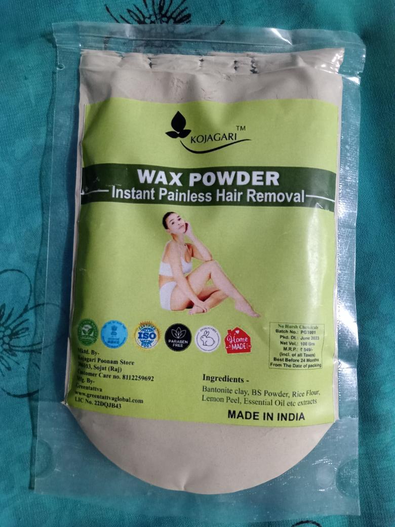 Herbal Wax Powder -Kojagari Hair Removal Instant Painfree Waxing Powder For Women and Men photo review