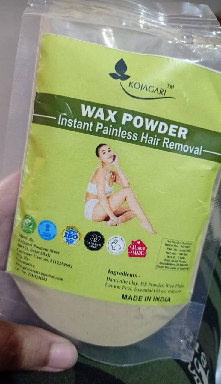 Herbal Wax Powder -Kojagari Hair Removal Instant Painfree Waxing Powder For Women and Men photo review