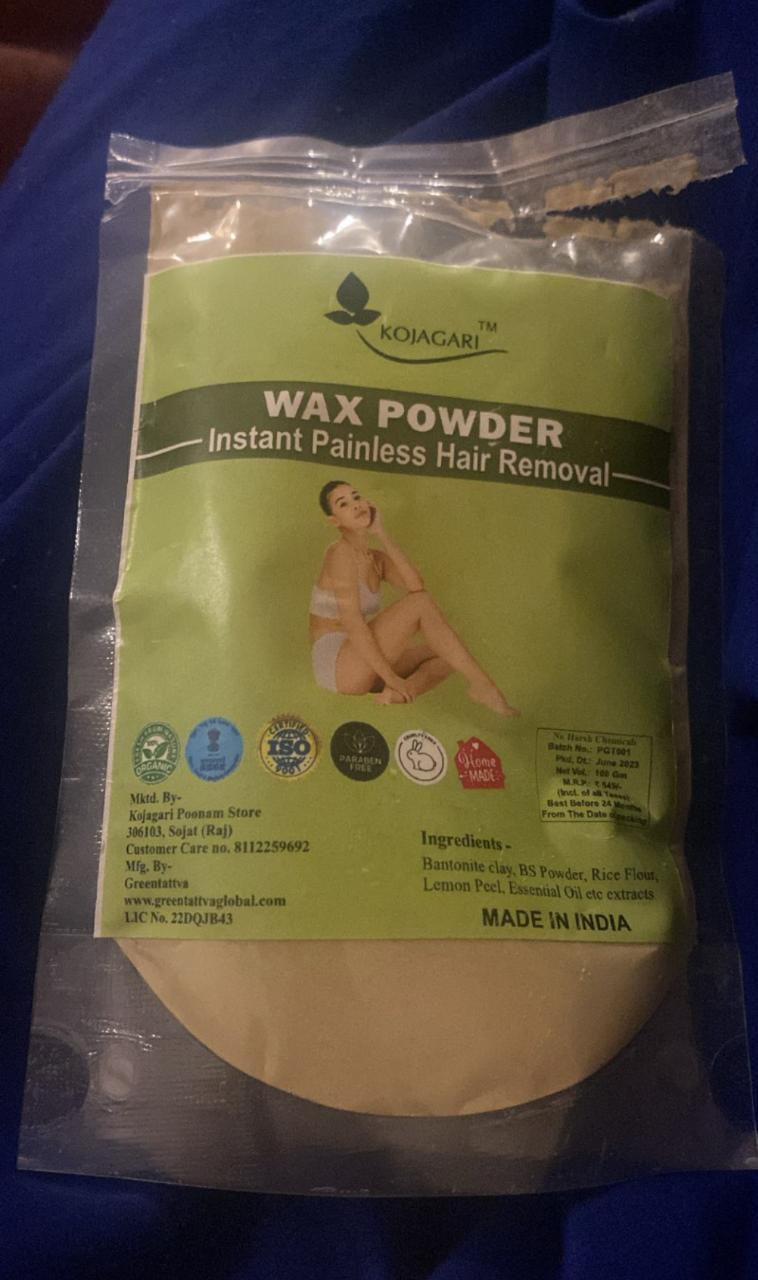 Herbal Wax Powder -Kojagari Hair Removal Instant Painfree Waxing Powder For Women and Men photo review