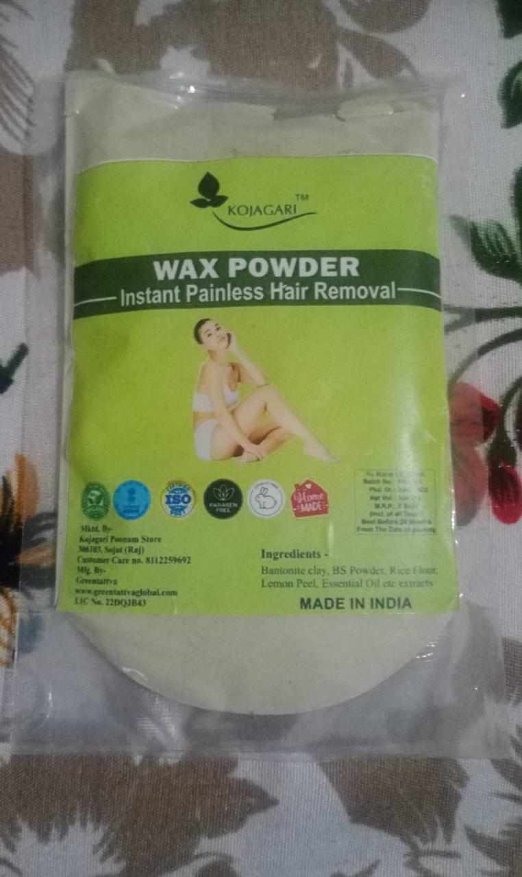 Herbal Wax Powder -Kojagari Hair Removal Instant Painfree Waxing Powder For Women and Men photo review