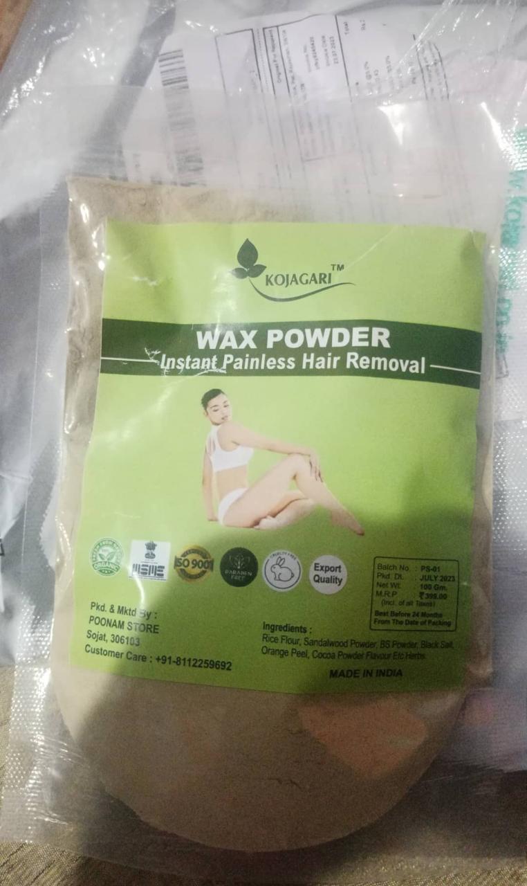 Herbal Wax Powder -Kojagari Hair Removal Instant Painfree Waxing Powder For Women and Men photo review