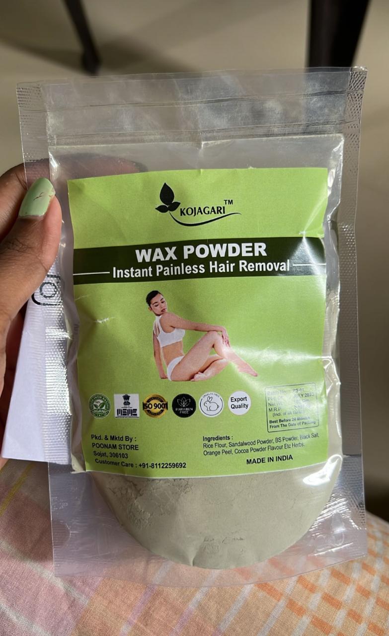 Herbal Wax Powder -Kojagari Hair Removal Instant Painfree Waxing Powder For Women and Men photo review