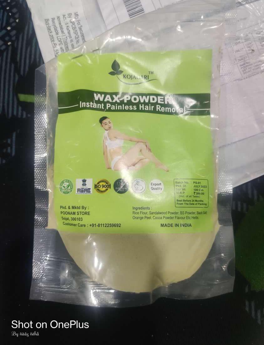 Herbal Wax Powder -Kojagari Hair Removal Instant Painfree Waxing Powder For Women and Men photo review