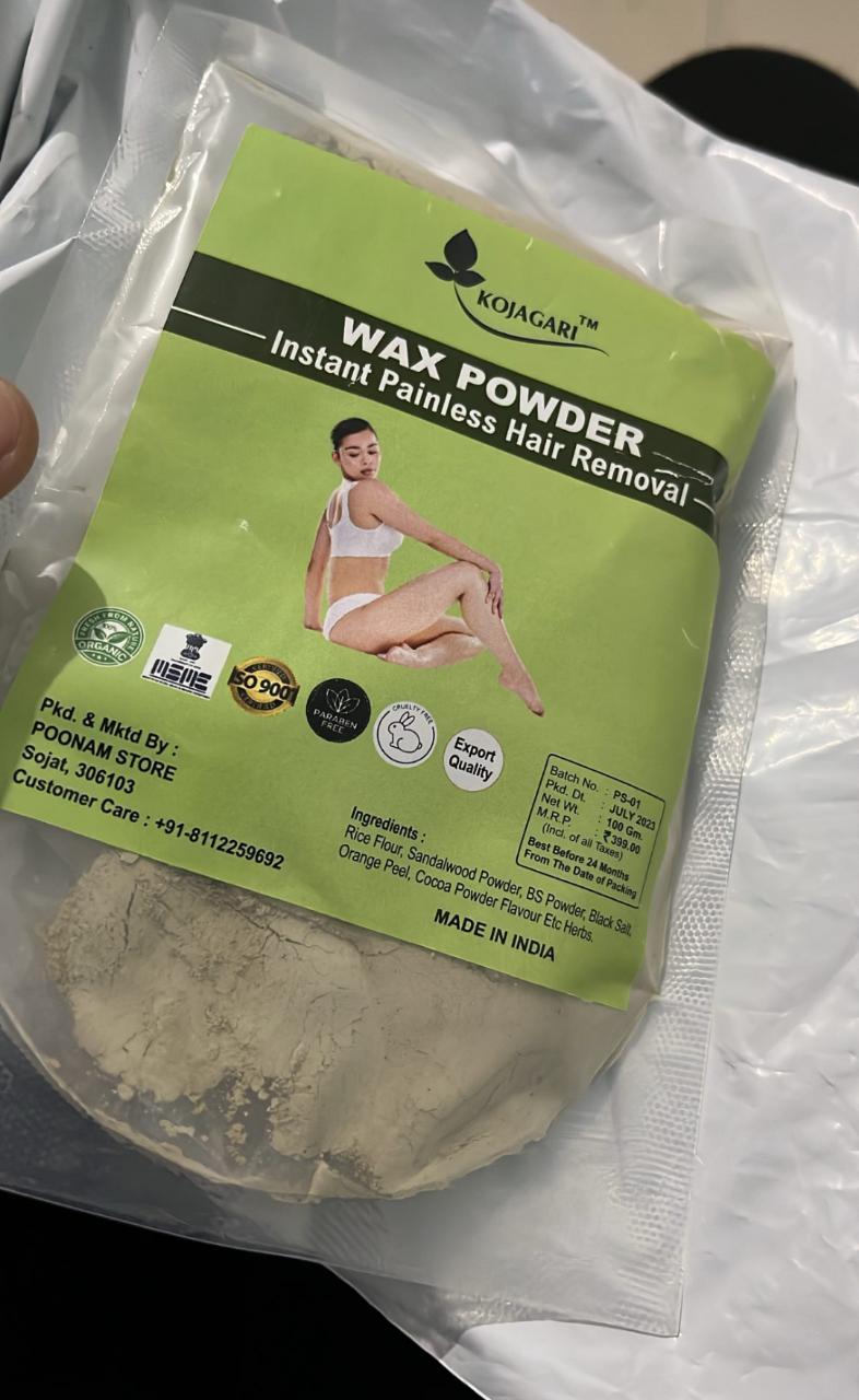 Herbal Wax Powder -Kojagari Hair Removal Instant Painfree Waxing Powder For Women and Men photo review