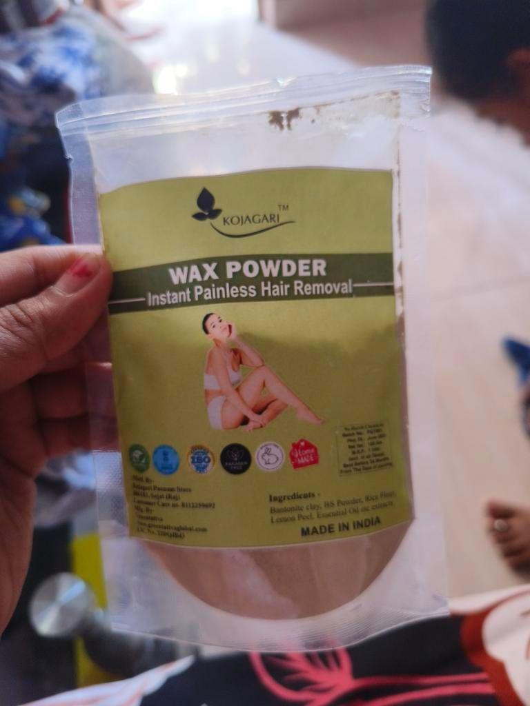 Herbal Wax Powder -Kojagari Hair Removal Instant Painfree Waxing Powder For Women and Men photo review