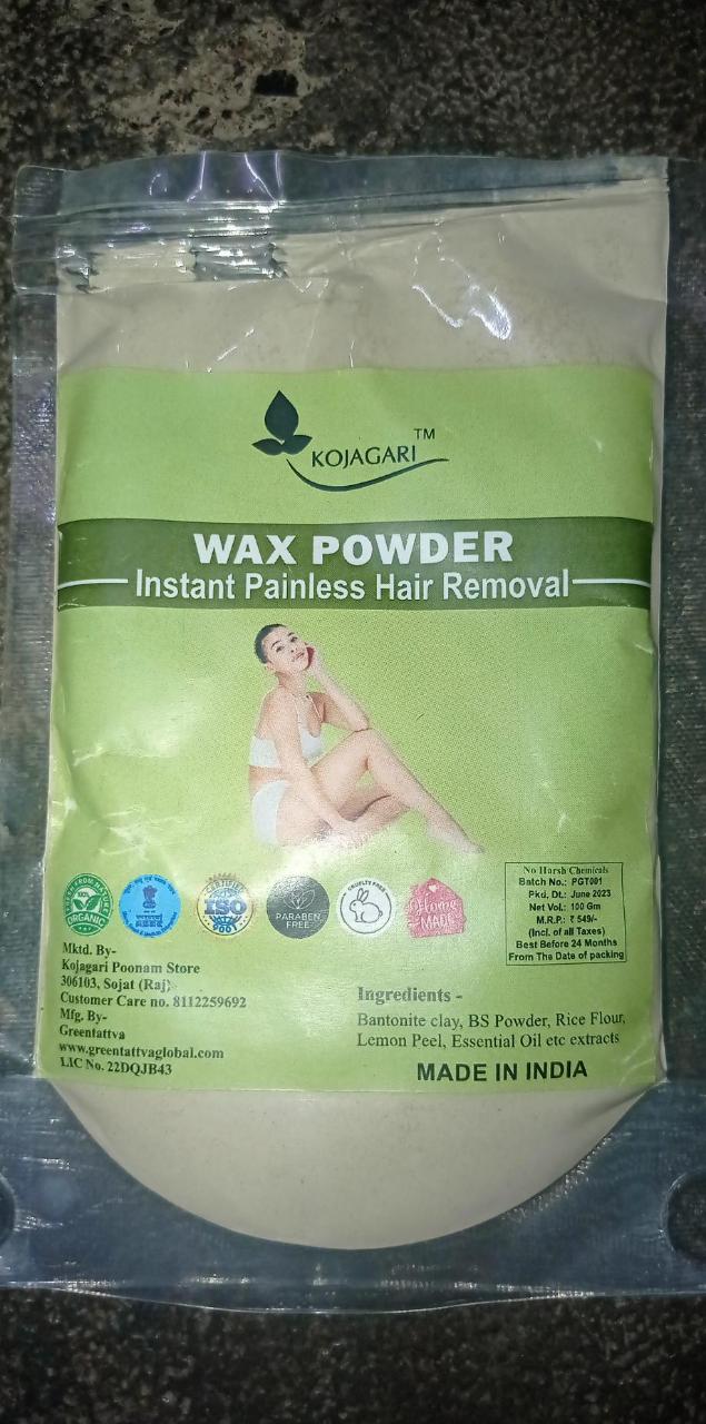 Herbal Wax Powder -Kojagari Hair Removal Instant Painfree Waxing Powder For Women and Men photo review