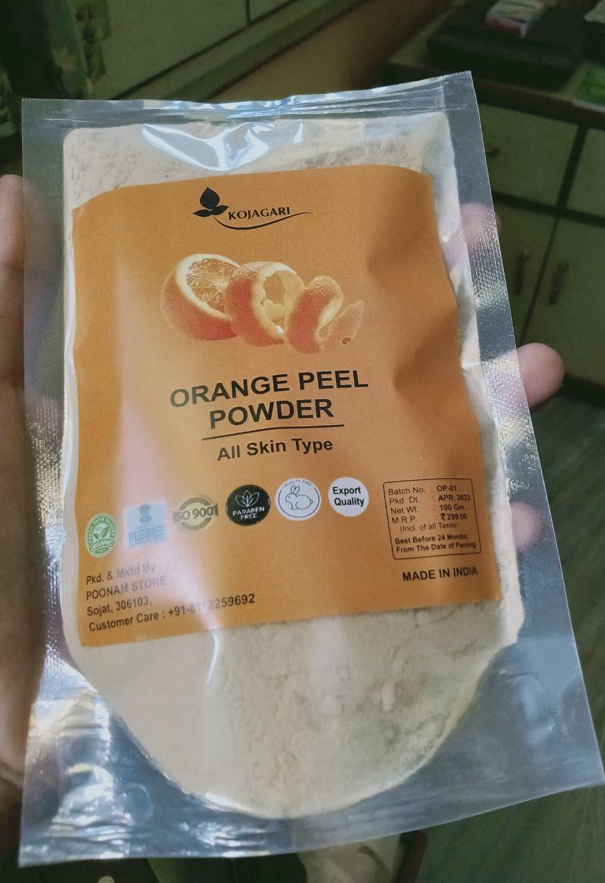 Orange Peel Powder, Pure Natural & Organic for Skin Lightening Face Pack, Vitamin C and Antioxidants Add Glow, Cruelty-free & Vegan photo review