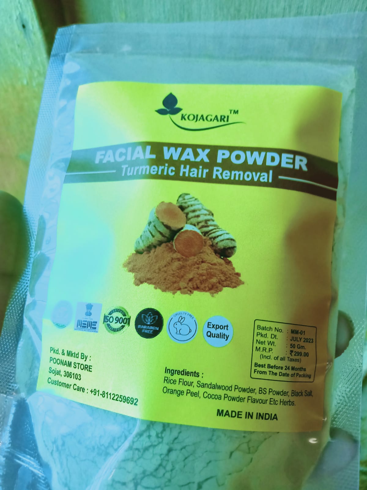 Kojagari Facial Wax Powder photo review