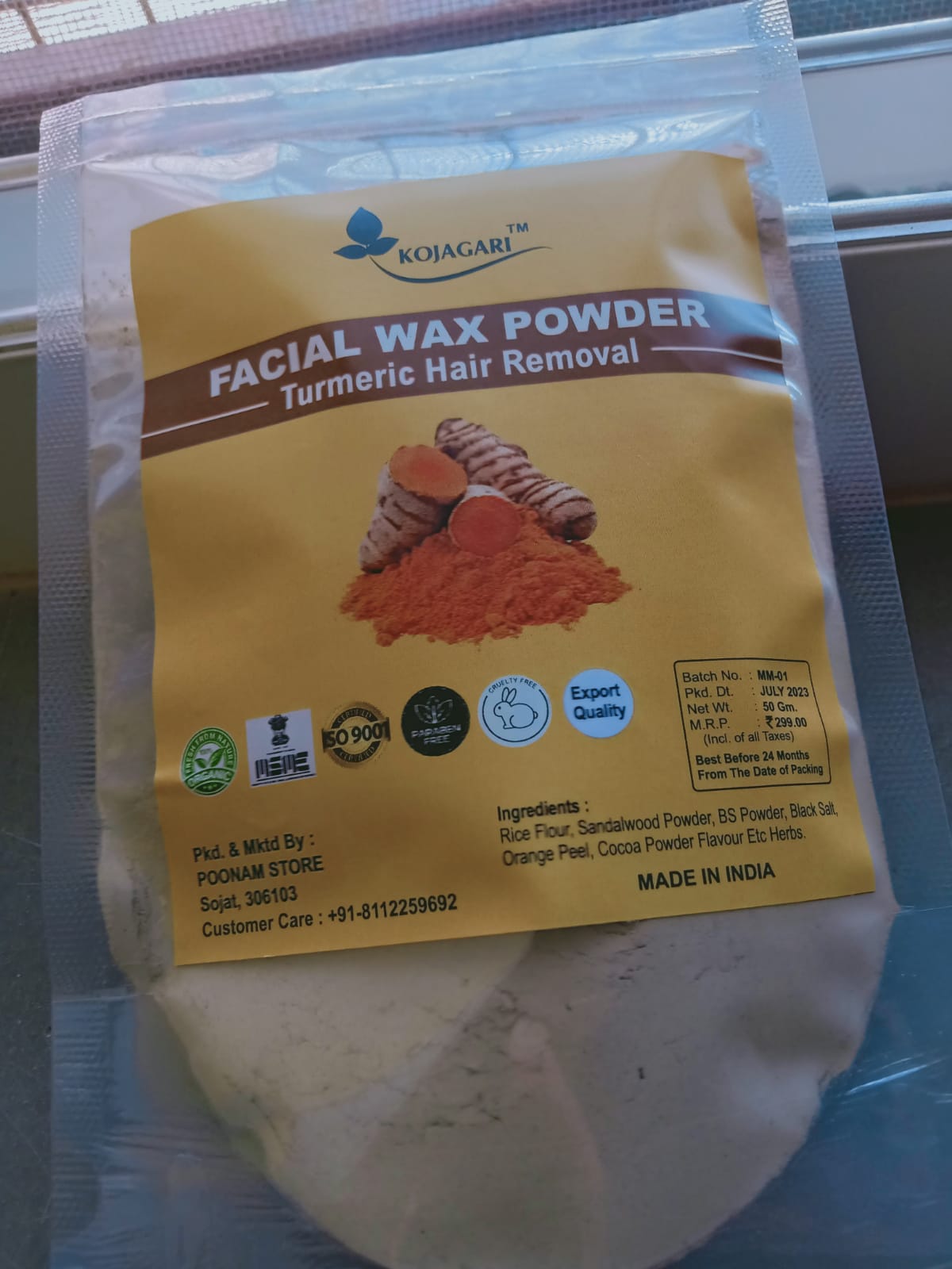 Kojagari Facial Wax Powder photo review