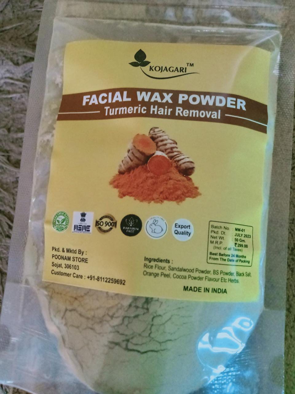 Kojagari Facial Wax Powder photo review