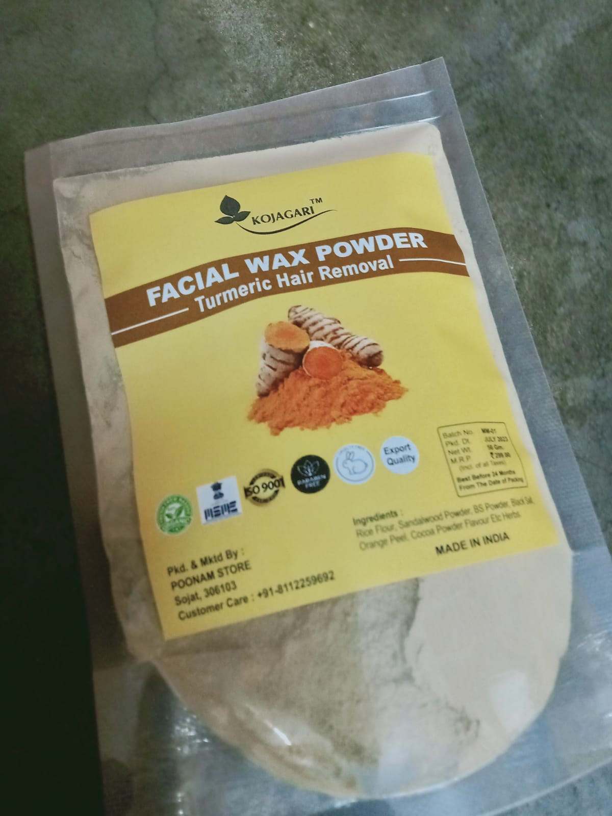 Kojagari Facial Wax Powder photo review