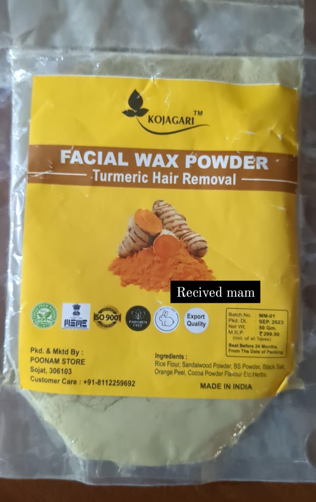 Kojagari Facial Wax Powder photo review