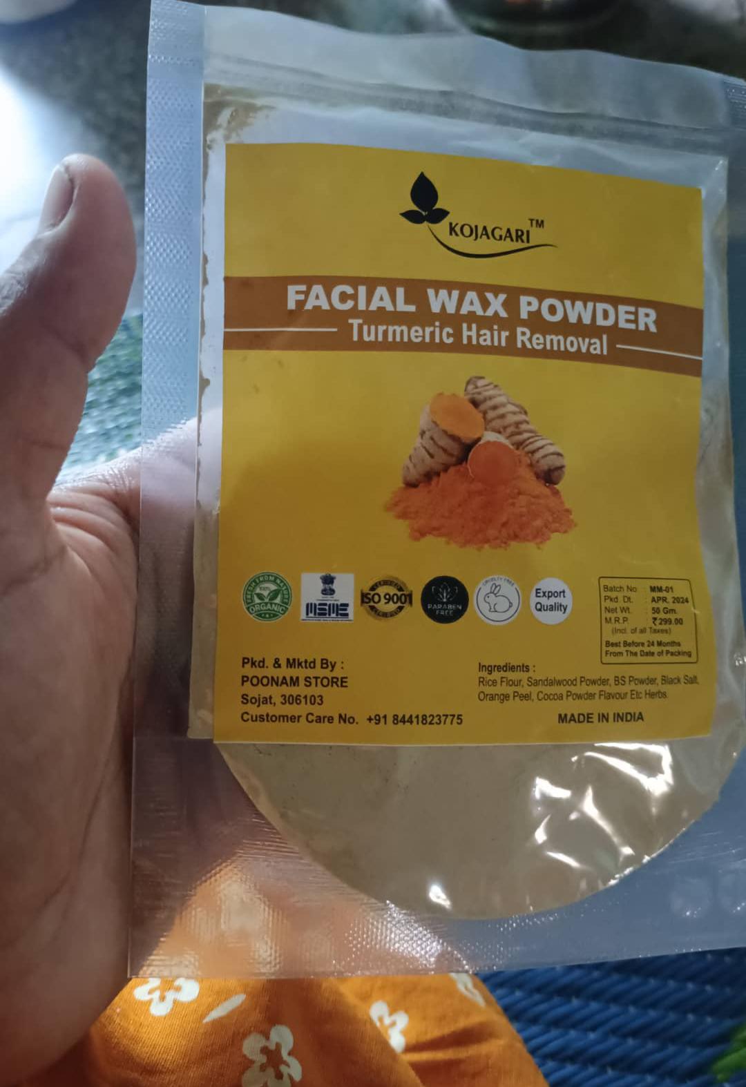 Kojagari Facial Wax Powder photo review