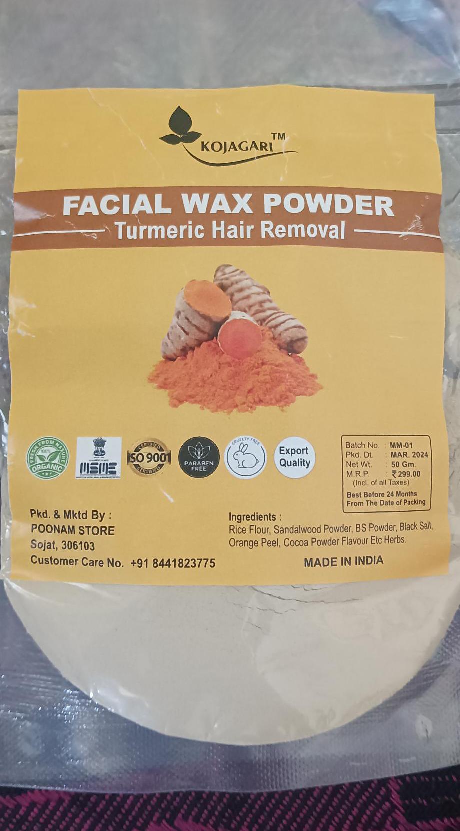 Kojagari Facial Wax Powder photo review