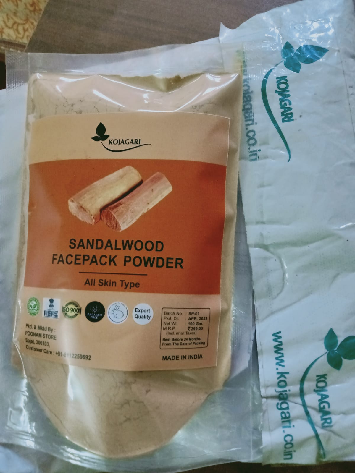 Sandalwood (Chandan Powder) -By Kojagari photo review