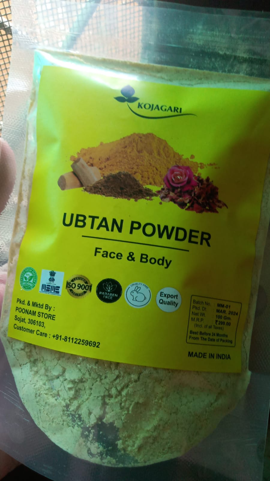 Ubtan Powder For Face, Hands and Body photo review