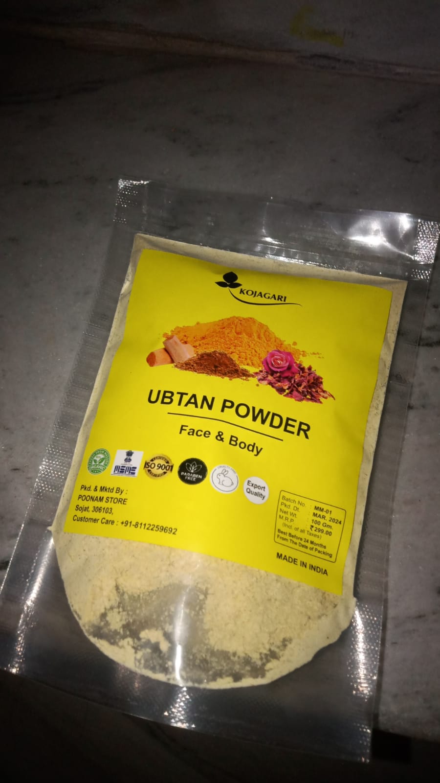 Ubtan Powder For Face, Hands and Body photo review