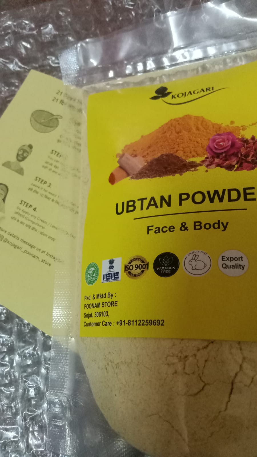 Ubtan Powder For Face, Hands and Body photo review