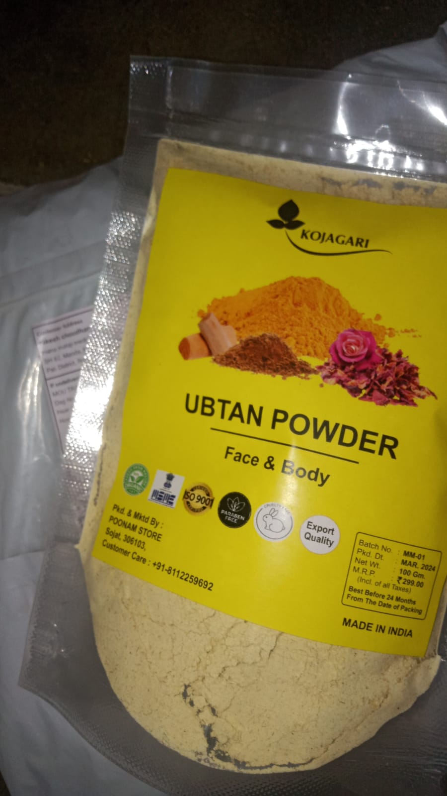 Ubtan Powder For Face, Hands and Body photo review